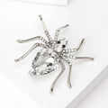 Rhinestone Spider Brooch in Eight Color Styles Decorative Lapel Pin view 3
