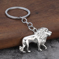 Minimalist Lion Zinc Alloy Keychain Pendant Gift Accessory