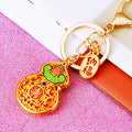 Chinese Enamel Fortune Lock Keychains in Eighteen Distinct Designs view 8