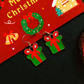 Enamel Christmas Dangle Earrings Nine Holiday Charm Styles view 11
