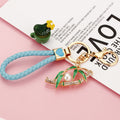 Mixed Red Lantern and Bamboo Section Keychains in Four Pictured Options view 9