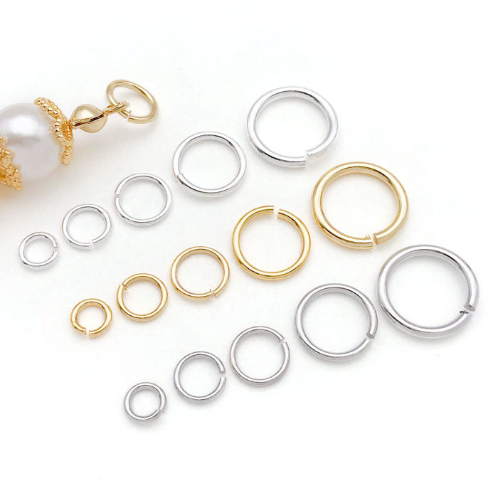 Closed Metal Jump Rings in Five Sizes Jewelry Findings