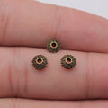 Sunburst Disc Spacer Beads in Three Metal Finishes view 5