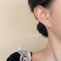Silver Miniature Mushroom Stud Earrings Forest Style view 2