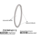 Stainless Steel Geometric Heart Clasp Bangles Gold Steel view 12