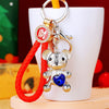 Silver Teddy Red-Fortune-Strap