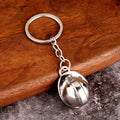 Mini Hard Hat Keychain in Six Colors with Metal Split Ring view 3