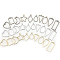 Metallic Pendant Frame Metal Charms with 8 Listed Options view 9