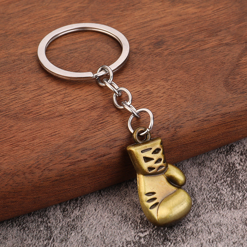 3D Boxing Glove Metal Keychain for Fitness and Combat Sports Fans