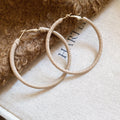 Leather Wrapped Oversized Round Hoop Earrings Jewelry Accessory view 8