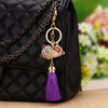 Deep-Purple Tassel-Lucky-Cat