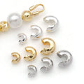 C Shaped Metal Crimp Covers in Three Sizes and Three Finishes view 1