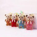 Rhinestone Bear Metal Keychain in Six Style Options view 4