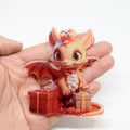 Christmas Baby Dragon Printed Acrylic Ball Chain Hanging Charms view 10