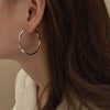 Gold Wide Hoops