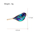 Bird Enamel Metal Brooch Pin 1.7 x 4.8 cm for Jackets and Lapels view 2