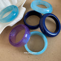 Resin Marbled Oval Bangle Bracelet Multicolor 12 Styles view 4