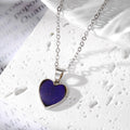 Silver Tone Blue Moon Heart Butterfly and Star Pendant Necklaces view 3