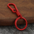 Coated Metal Carabiner and Spring Key Rings in Six Colors view 7