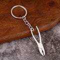 Silver-Tone Miniature Tool-Shaped Metal Keychains, 13 Styles view 2