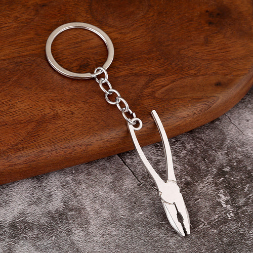 Metal Tool Keychain Gift Pendant with Wrench Hammer Screwdriver Designs