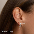 Double-Chain Floral Stud Earrings In Five Color Variants view 4