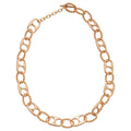 Chunky Oval Link Chain Necklaces in Gold and Silver view 5