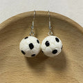 Resin Soccer And Basketball Ball Dangle Earrings 2 Styles view 6