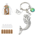 Silver Mermaid Dreaming of the Sea Keychain Scale Charm view 2