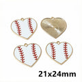 Enamel Baseball Charms in Fifteen Sport and Letter Designs view 10