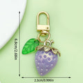 Strawberry Charm Keychains in 15 Pictured Variations for Bags and Keys view 9