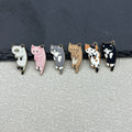 Enamel Alloy Cartoon Cat Charm Pendant Gold-Tone Six Colors view 2