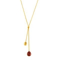 Resin Teardrop Y-Lariat Pull Sweater Necklace Multi Color view 5