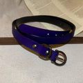 Purple And Black Layered Faux Leather Buckle Choker Necklace view 6