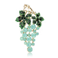 Crystal Grape Cluster Brooch in Four Pastel Colorways view 5