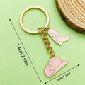 Western Cowboy Charm Keychains Featuring Black Boot Across 30 Pictured Variations view 8
