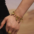 DIY Charm Bracelet Heart Bear Bow Rose Gold Steel Set view 2