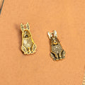 Sitting Rabbit Metal Charm in 3 Decorative Finishes view 3