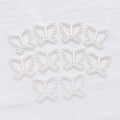 Ten-Shape Ivory Faux Pearl Open-Frame Cabochon Component Collection view 12