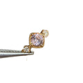 Cushion CZ Chain Band Rings Pink Gold Or Blue Silver view 5