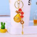 Chinese Fortune Pouch Keychains with Fortune Cords and Loose Loops view 10