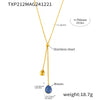 Blue Resin Necklace