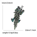 Textured Pangolin Brooch in Metal with Layered Scale Texture in an Elongated Animal Shape view 7