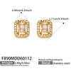 Clear Square Studs