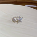 Silver Star Orb Bracelet Starfish Shell Open Rings view 7