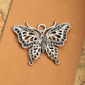 Layered Openwork Butterfly Metal Charm in 3 Decorative Finishes view 3