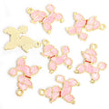 Enamel Poodle Charms in Six Colors and Two Metal Tones view 10