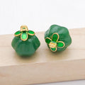 Small and Large Fourteen-Color Glass Pumpkin Charm Collection view 12