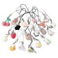 Flocked Mini Animal and Food Phone Strap Charms 20 Styles view 5