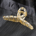 Transparent Resin Colorful Pressed Flower Hair Claw Clip view 2